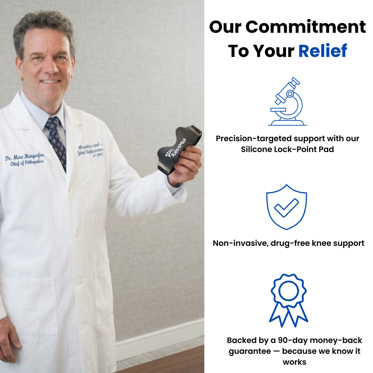 Kevora™ Precision Strap - Adjustable Patellar Tendon Support for Knee Pain Relief