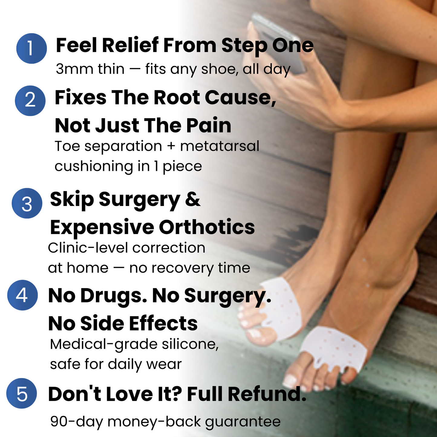 KEVORA™ HAMMER TOES FIX – Toe Straightener & Pain Relief