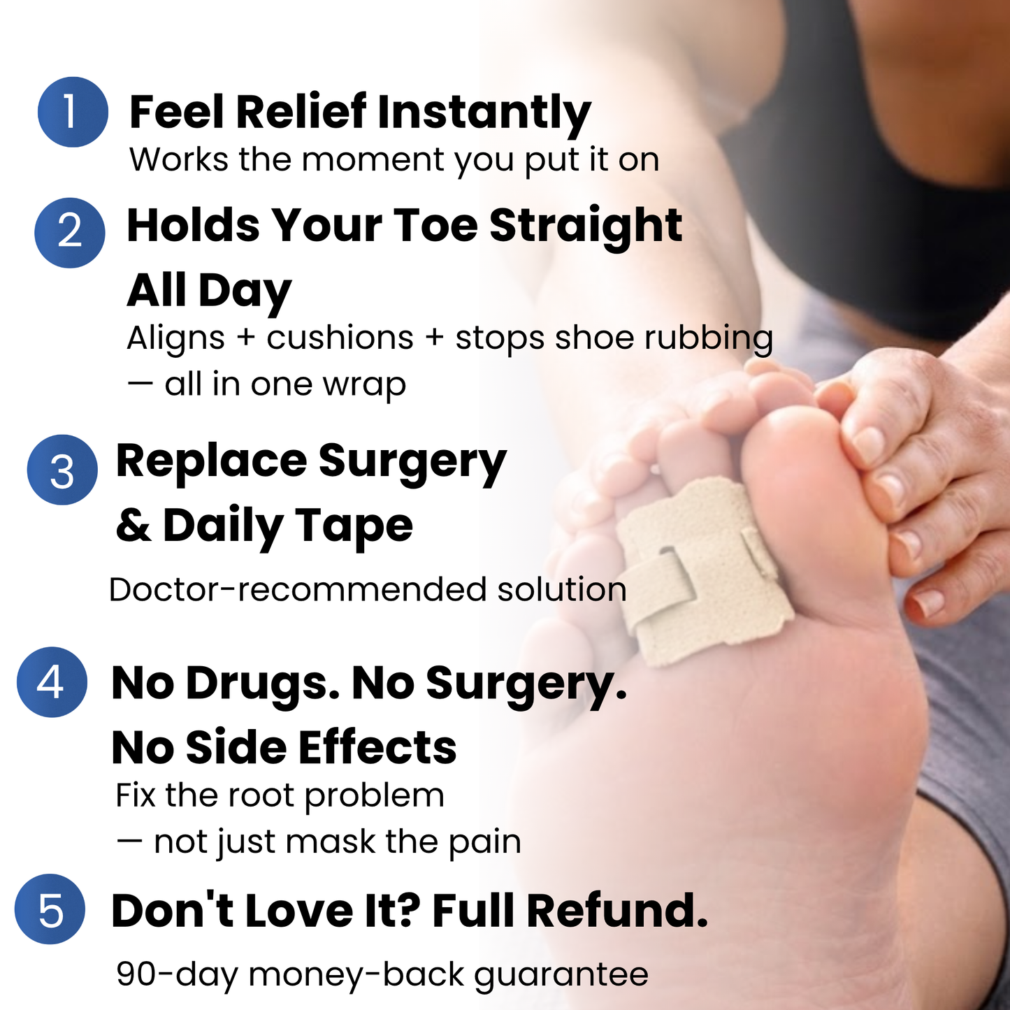 Kevora™ Hammer Toe Corrector Fabric Buddy Wraps