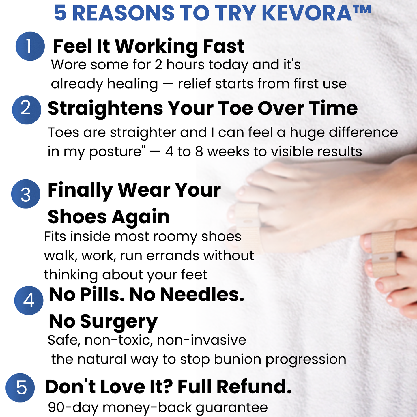 Kevora™ Bunion Toe Separators