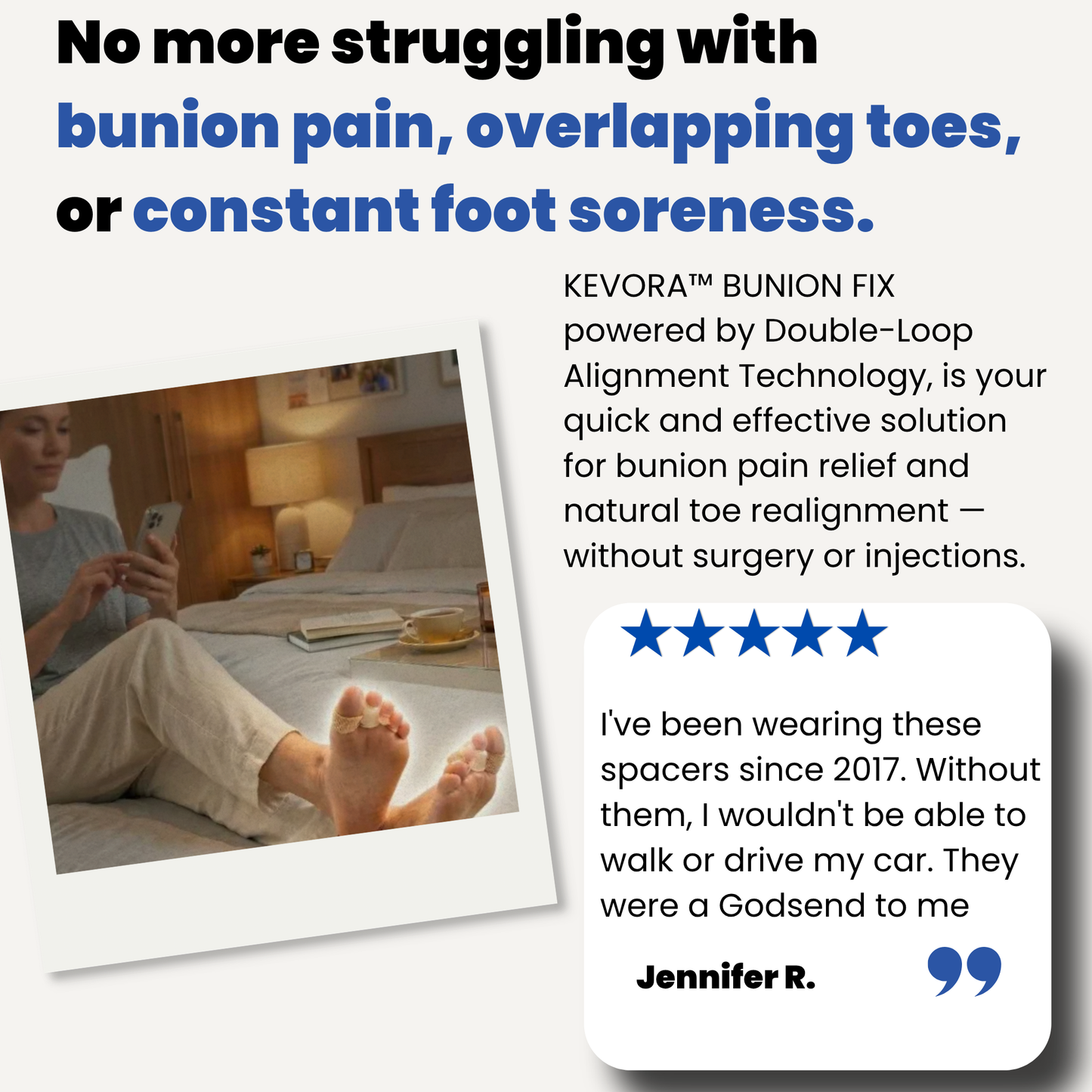 Kevora™ Bunion Toe Separators