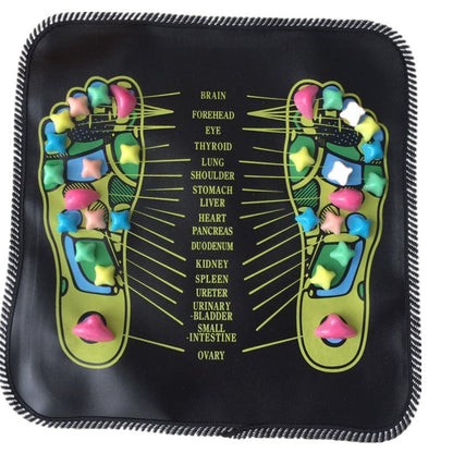 Reflexology Foot Massage Mat – Acupressure Stone Pad for Pain Relief & Blood Circulation