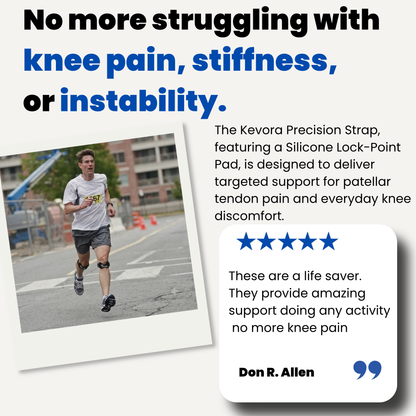 Kevora™ Precision Strap - Adjustable Patellar Tendon Support for Knee Pain Relief