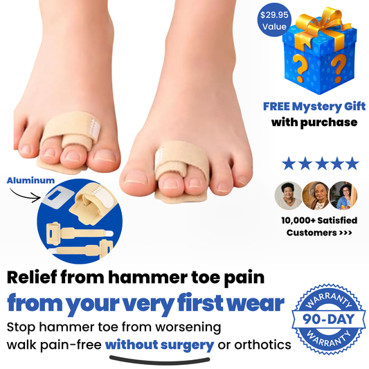Kevora™  Hammer Toe Corrector with Aluminum Plate - Fabric Buddy Wraps