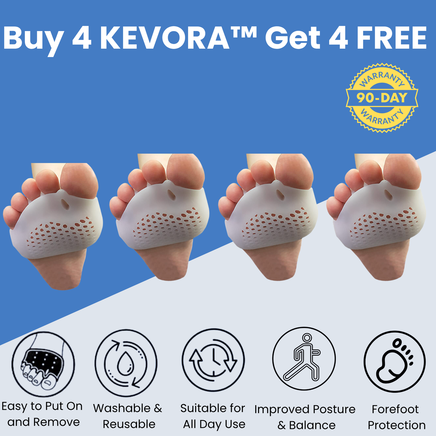 KEVORA™ HAMMER TOES FIX – Toe Straightener & Pain Relief
