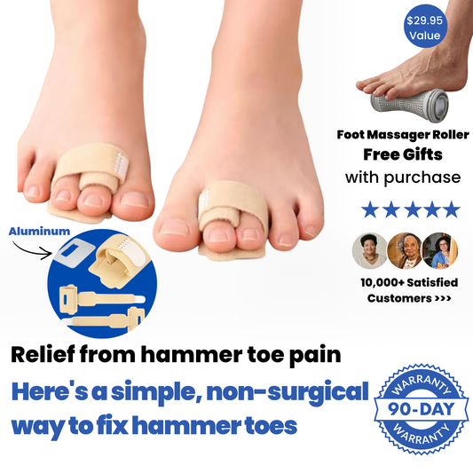 Kevora™ Hammer Toe Corrector with Aluminum Plate - Fabric Buddy Wraps