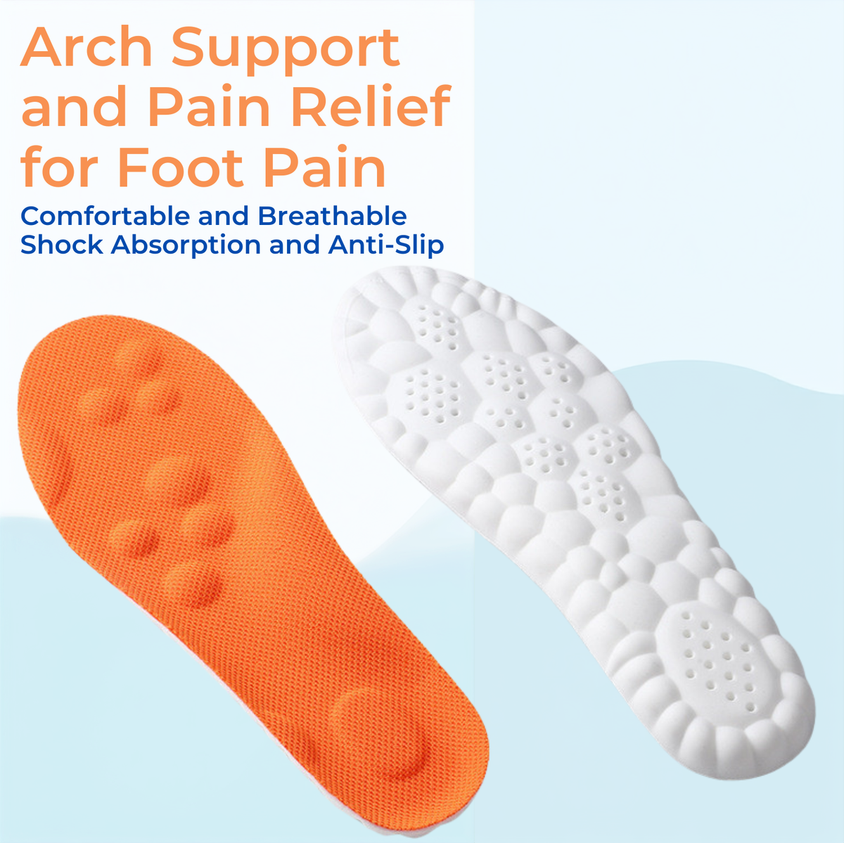 Kevora™ 4D Cloud Insoles for Men and Women Memory Foam Arch Support Inserts